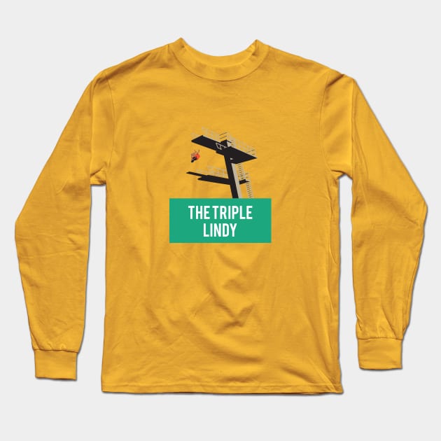 The Triple Lindy Long Sleeve T-Shirt by DavidLoblaw